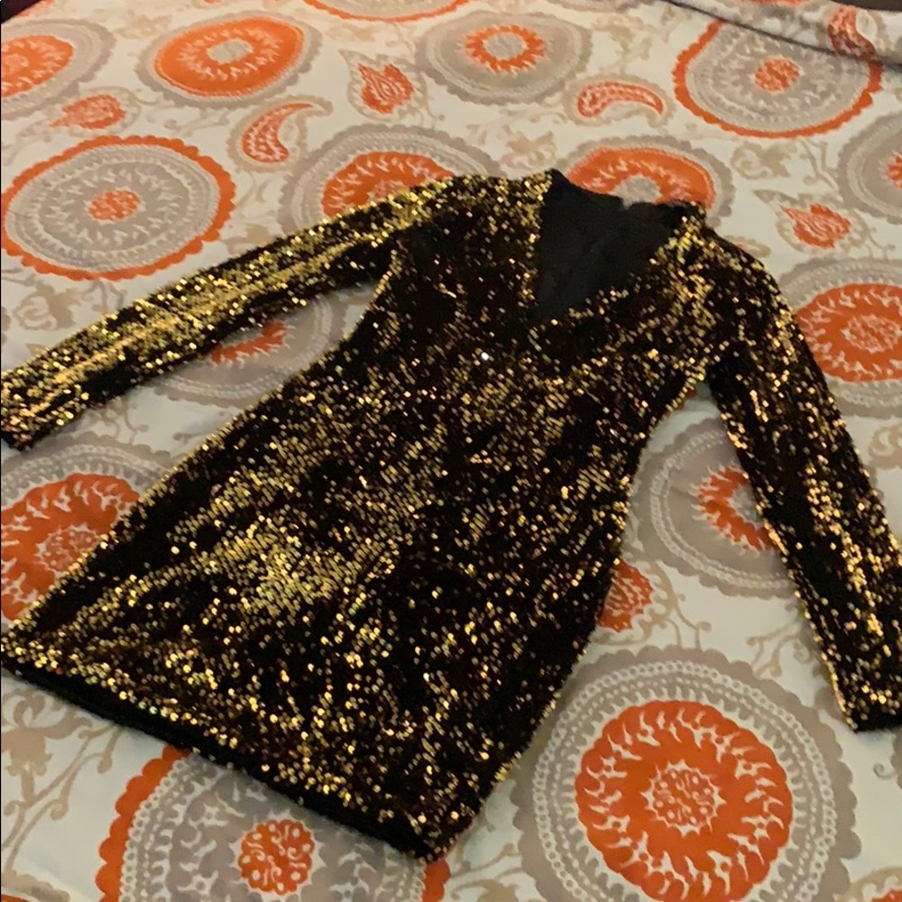 Hot Miami Styles Black and gold/ worn once
